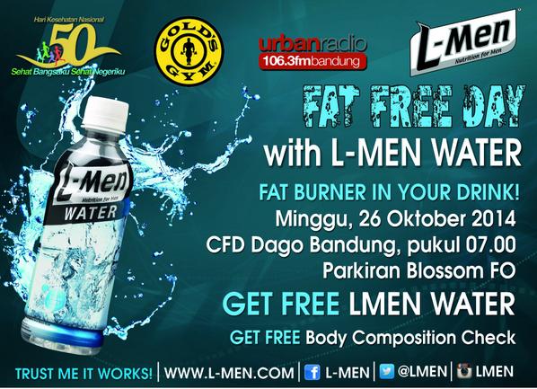 LMenBandung's tweet photo. Join Fat Free Day with @LMen Water at CFD Dago Bandung. Minggu, 26 Okt 2014. @Urbanbandung @infobdg http://t.co/1YZ8m2OK7Z