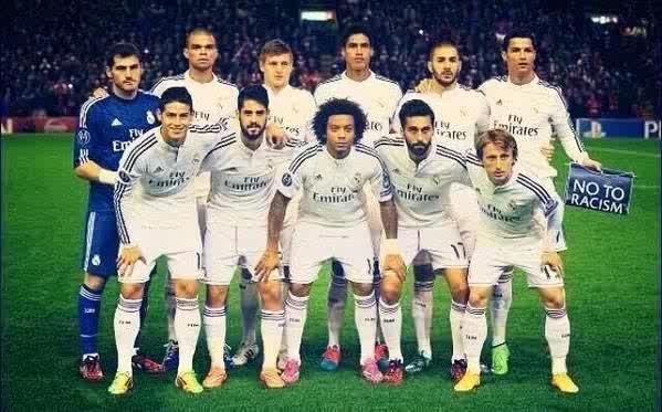DoodleinzigToni's tweet photo. Real Madrid XI. http://t.co/08P8cmWr6M