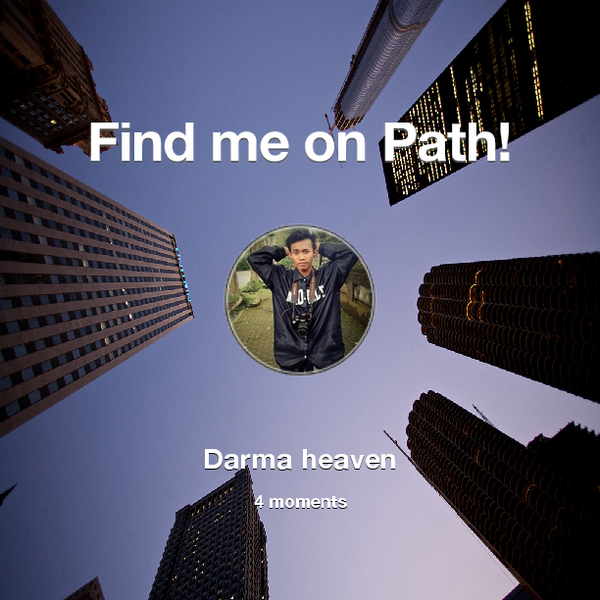Find me on #Path now! Go to: path.com! #thepersonalnetwork
