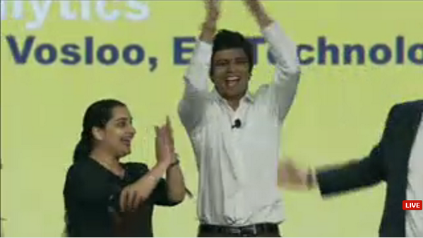 SAPCommunity's tweet photo. Congratulations to our #SAPtd DemoJam 2014 winners - Santosh Kumar and Saarthak Jain http://t.co/aKzama4wyM