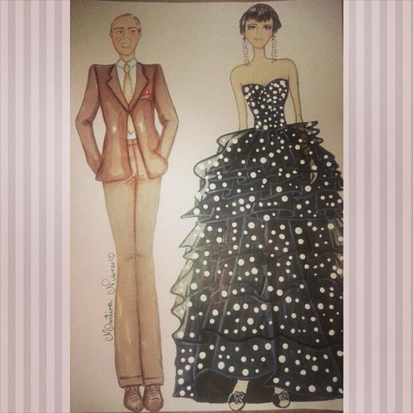 AlegreRt_'s tweet photo. #croquiando  #sempredesenhando  #dress #oscardelarenta @oscar_de_la__renta  #homenagem #ilustração  #fashionillus... http://t.co/gBufazneLm