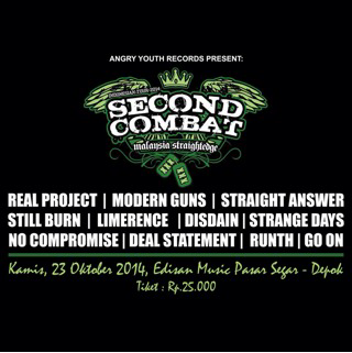 Tonight!!! <a href="/secondcombat/">Second Combat</a> tour 2014, SXE band from Malaysia :))