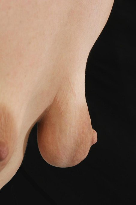 Our newest addition at http://t.co/QirvfiFQsV Big areolas, bush &amp; a bit of sag. SIde view with forward