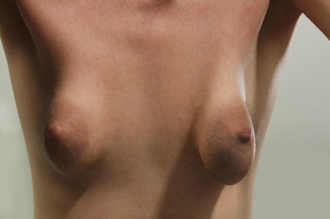 Our newest addition at http://t.co/QirvfiFQsV Big areolas, bush &amp; a bit of sag. Her left boob is bigger