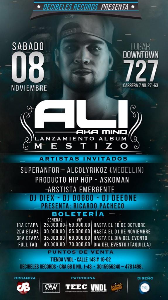 decibelesrec's tweet photo. Ya lo saben este próximo 8 de noviembre lanzamiento MESTIZO, no tienen excusa para perderá en esto @aliakamind http://t.co/wLhkPGA3DW
