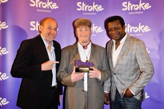 egriega's tweet photo. @strokefdn @amberlawrence alternative way to wear #stroke string @TheStrokeAssoc #LASA2014 http://t.co/kwajxbMtaZ