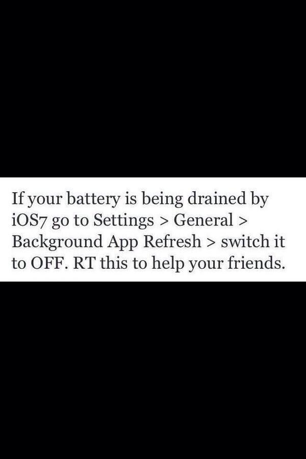 NotCorruptMedia's tweet image. If you're still using iOS 7, this will save you some battery life: