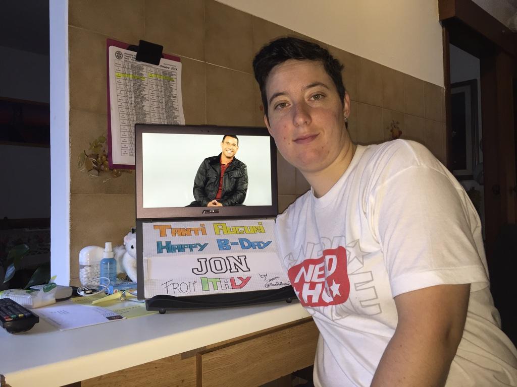 Happy birthday I hope youve an amazing day! 
Big kiss from Italy! 