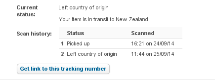 TrabantOz's tweet photo. @DHLPaket nz post lists it as "Left country of origin" and I've sent you package details to your email address. http://t.co/L7gx7m0dBI