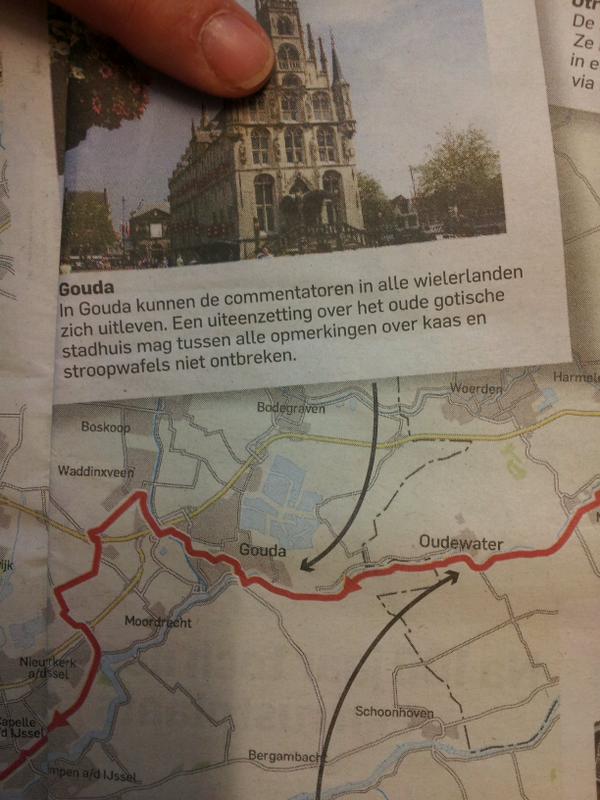 Tijd om SAYCHEESEGOUDA ringen uit de kast te halen! -plat in t weiland-“@forumgouda: Tour de France dwars door Gouda ”