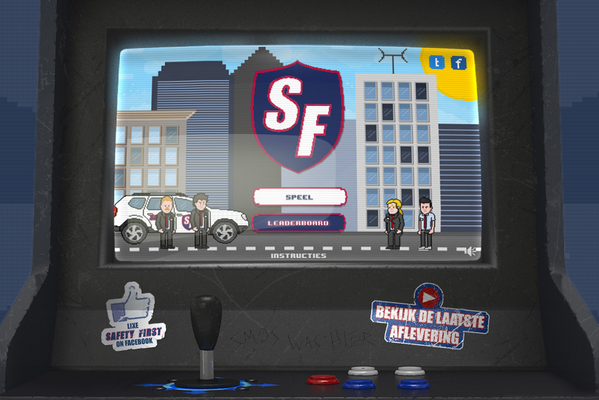 VTM's tweet image. Safety First: volgende week op tv, nu al op je pc! bit.ly/1t6fcLK #safetyfirst