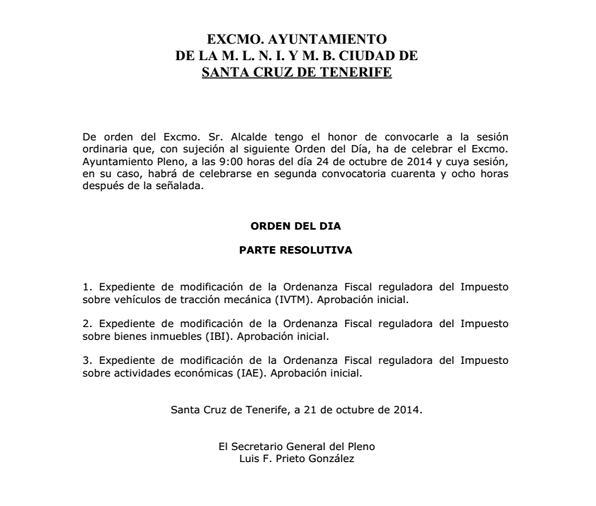 GrupoCCSC's tweet photo. Mañana #PlenoSCTF aprobará #ReformaFiscalSC. Reducción de 7% impuesto vehículos. IBI 4,5 %. IAE se reduce en un 100% http://t.co/Sj2LHoTulH