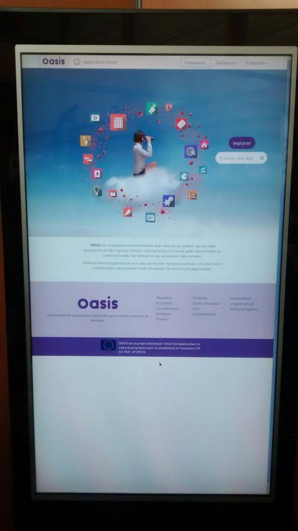Oasis platform on demo during the mayor congress