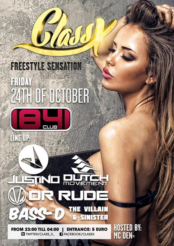 club1841's tweet image. RT en WIN 2x entree +10 drankjes voor vrijdag @Class_X_ @club1841 met @DJBass_D @DrRudeNL @DutchMovement @DjJustinoNL