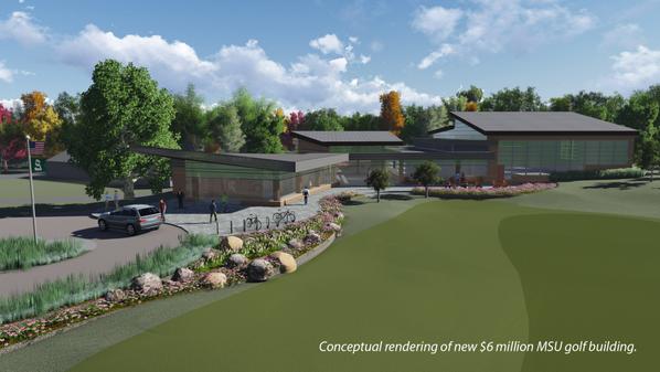 MSU_MGolf's tweet image. $3 million of the $10 million gift from Bob &amp;amp; Julie Skandalaris will support construction of a new MSU golf facility.