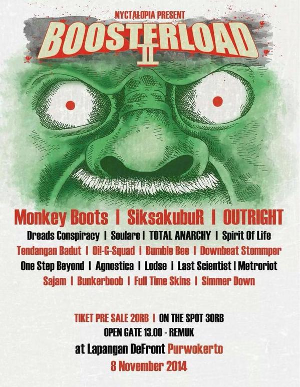 Boosterload at defront cafe 8th nov 2014