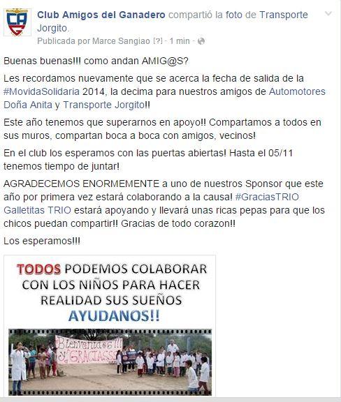 Entrá al Face de <a href="/ClubAmigosdg/">Club Amigos</a> y comparti la publicacion, dale MEGUSTA, y @AyudemosAAyudar #SentiteAmigo