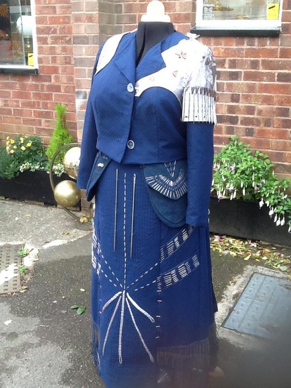 Amazing outfit made out of #Redditch #Needles! #Fashion #bespoke #oneofakind #heritage