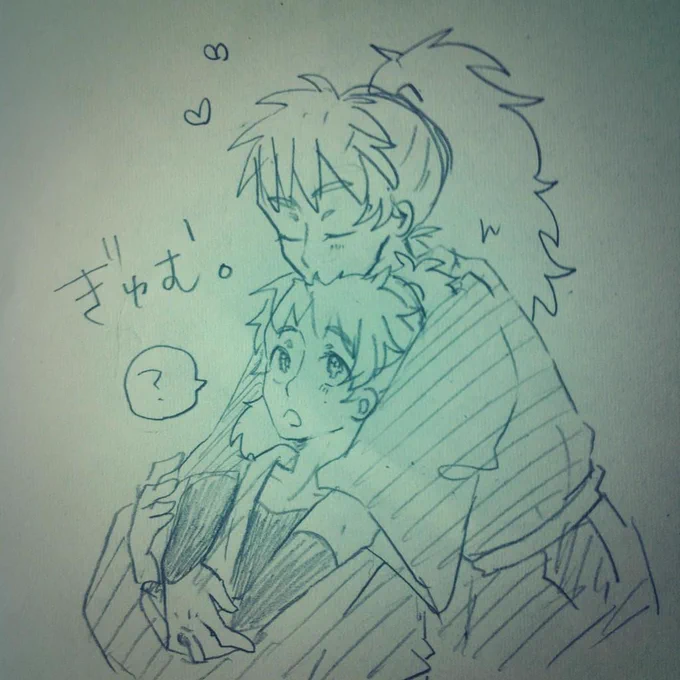 @meka_amour 
とりあえず即席ならくがきを投げつけておきます(・ω・)
双忍いとおしすぎてつらいです… 