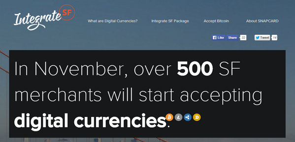 ss3katen's tweet photo. Looks like its time to #integrateSF thanks to @joinsnapCard http://t.co/chHBIdaGs9 #bitcoin #sf #cryptocurrency #doge http://t.co/CG3ePdD3fN