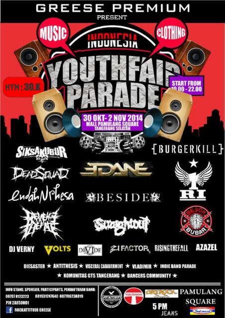 Event <a href="/GREESEPREMIUM/">Greese Authentic</a>, Merapat aja.. <a href="/SIKSAKUBUR_DM/">SIKSAKUBUR</a> di Mall Pamulang Square Tanggal 31, Bandnya Catchy semua.. See ya!