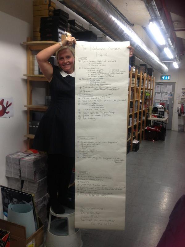 mellymc78's tweet photo. Santa's list for delivering a Tps Xmas http://t.co/lqHbEPUD44