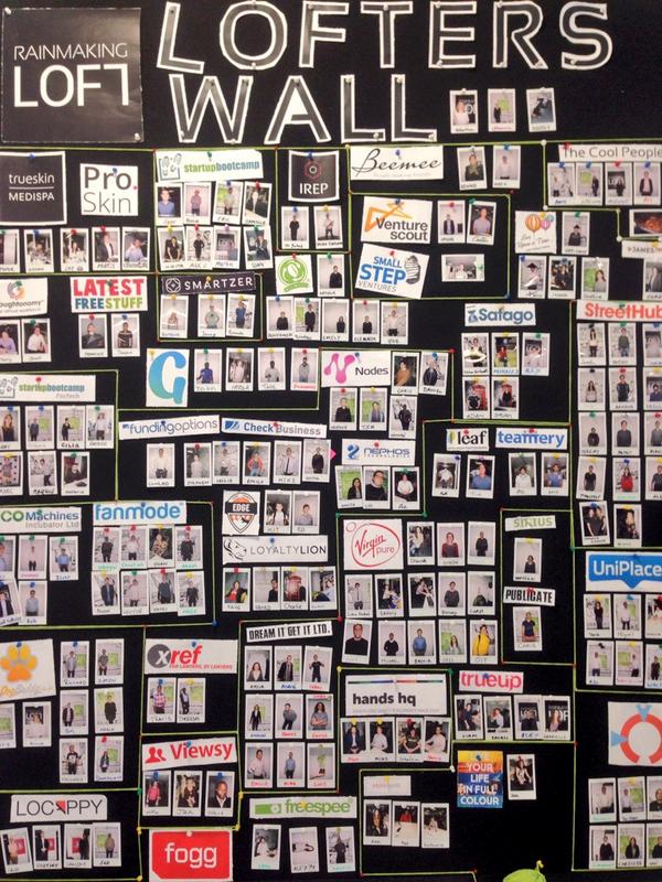 RainmakingLoft's tweet photo. #loftlondon photo wall has just been revamped! Take a look at our brand new Lofters Wall! #coworking #startup http://t.co/rVCFyH4Ihq