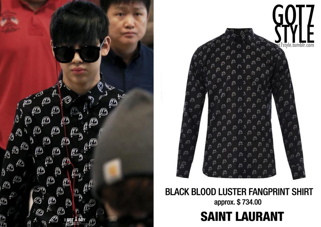 saint laurent blood luster shirt