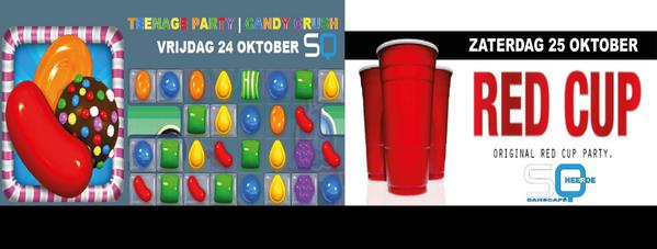 SQheerde's tweet photo. Het weekend programma van deze week. Zorg dat je erbij bent! #TeenageParty &amp;  #RedCupParty http://t.co/bzfBC6UaYY