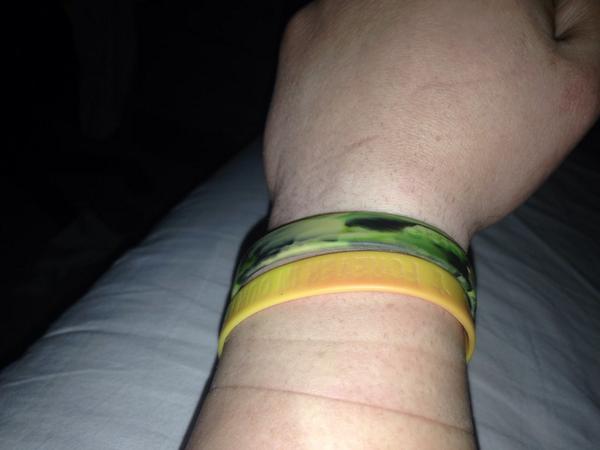 C_LeJeune15's tweet photo. Haven't taken this off since the day you gave it to me @wittle_small, you'll be ok today #FlyHighJenna http://t.co/VJqXPVjMp4