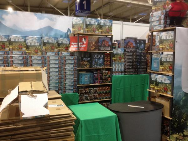 RMBLees's tweet photo. #essen2014 @trzewik booth 2 hours before opening. http://t.co/NK3B3uc4cT