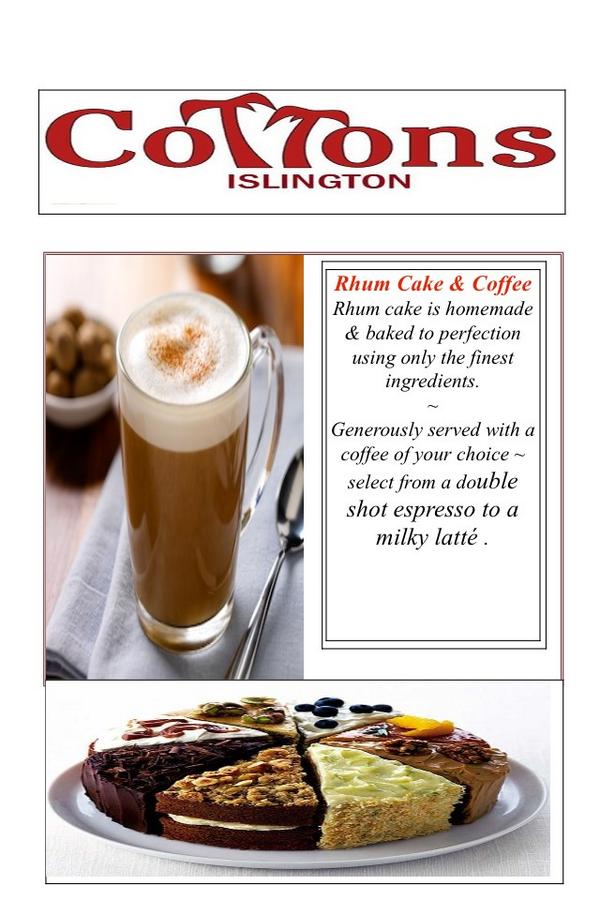 so_soCottons's tweet photo. Anyone for a slice of RHUM CAKE &amp; Coffee? http://t.co/Yr95qqC1ZS