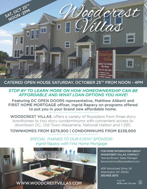 Dc Open Doors On Twitter Open House At Woodcrest Villas
