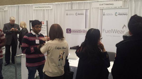 UofTHatchery's tweet photo. Konectivity happily konecting with attendees at the #sbfTO #uoft #hatchery http://t.co/0gI9pg5jGJ