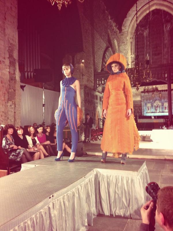 brownthomas's tweet photo. Octopus inspired unzipped layers at the @LimerickIFSA #LimerickStudentAwards http://t.co/jaT5PmHGUa
