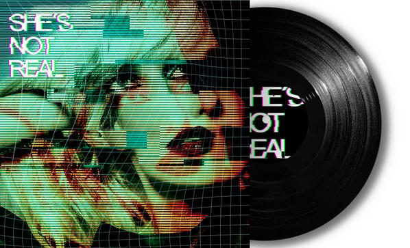 @30thfloorvault She´s Not Real Album release 25th October.

#shesnotreal #electroretrorock #music #Coverdesign