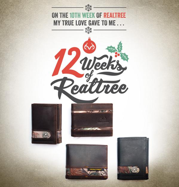 Realtree's tweet image. #12WeeksofRealtree Retweet 2 enter! Giving away 1 mens #camo accented wallet! Winner chosen 10/29.