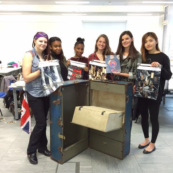 creativecargouk's tweet image. BA Fashion &amp;amp; Textile &amp;amp; BA Interior Design students at @UniPortCCi have been given a trunk to renovate #creativecargo