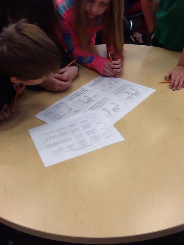 Using strategies to solve math problems comic strip inquiry...exploring the exemplar and rubric #psd70gcms #math