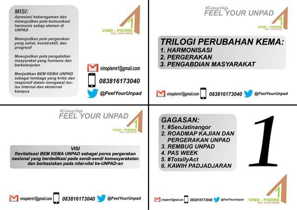 Ochamorin's tweet photo. Ini visi misi dari Calon Ketua Bem Kema Unpad no urut 1. #feelYourUnpad ayo jadikan Unpad Lebih Baik 👏👏👏 http://t.co/f6nQsJoMbl