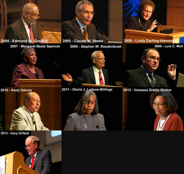 AERA_EdResearch's tweet photo. #AERABrownLecture 2004-2013! #TBT Watch @edILLINOIS James D. Anderson tonight 6 pm EDT http://t.co/J5FiSkUU30 http://t.co/rMGVBgTZC6