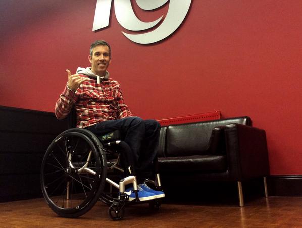 RGKWheelchairs's tweet photo. Great to see @MartynAshton pay us a visit today to collect his new #TIGA :-) enjoy! #RGKlife http://t.co/8KbGyPFIQA