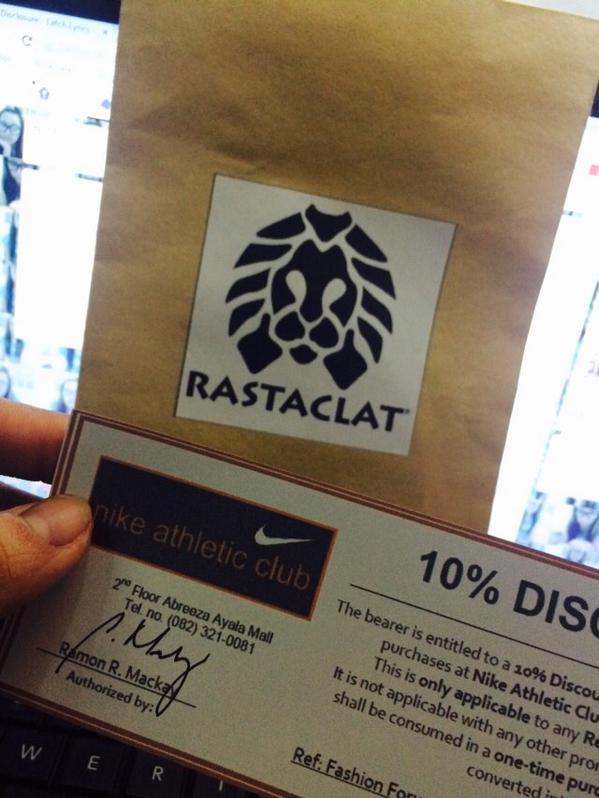 chamtanteras's tweet photo. Thank you @sneakerclubph! #SpreadPositiveVibrations #Rastaclat #clatlife #bloggerperks 👌 http://t.co/49rguKwk0N