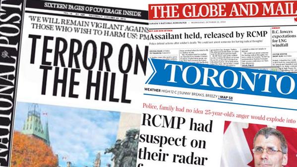 How Canada's media have been reporting the #OttawaShooting bbc.in/1vToGuv