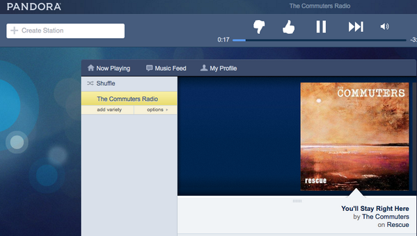 TheCommuters's tweet photo. Our song “You’ll Stay Right Here” just got accepted into @Pandora_Radio ! #OnOurWay http://t.co/DTb3DbCCgY