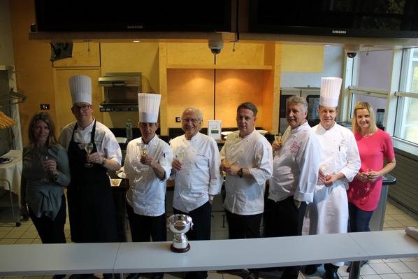@MichelRouxOBE and <a href="/BrianTurnerChef/">Brian Turner</a> with finalists of the #GROCERY #COOK OF THE YEAR #COMPETITION 2014