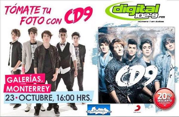 Jawylovers's tweet image. Hoy firma de autografos @somosCD9 en Galerias Monterrey 4pm
@digital1029 @MixupTeam  #PonteEXA