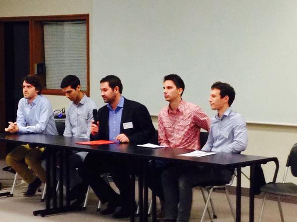 UnivParisSaclay's tweet image. au lancement du Pôle Entrepreneuriat Innovation, les jeunes entrepreneurs de @U_ParisSaclay témoignent