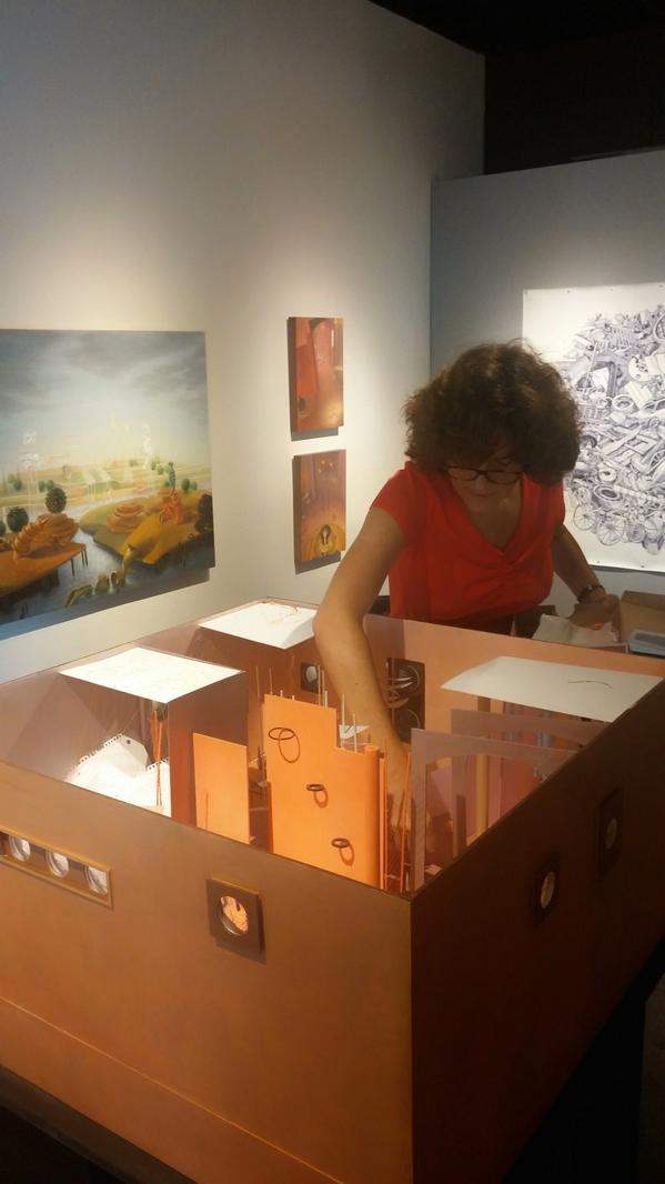 davisgalleryatx's tweet image. Two days until the opening of #Constructs2014!  #installweek #art #assemblage