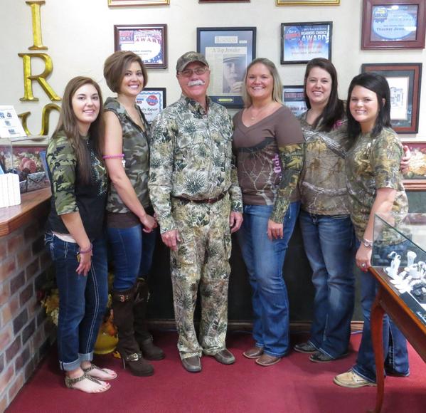 ThackerJewelry's tweet photo. We are ready to give some guns away!! Stop by and say hi to all our staff decked out in Camo this weekend http://t.co/6itPfNpsQK